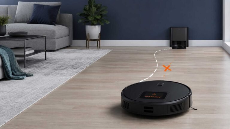 Robot vacuum unable to locate its charging dock in a living room
