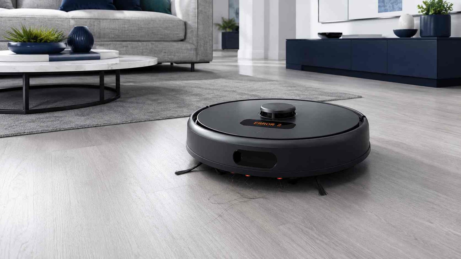 Robot vacuum displaying Error 2 for a jammed main brush
